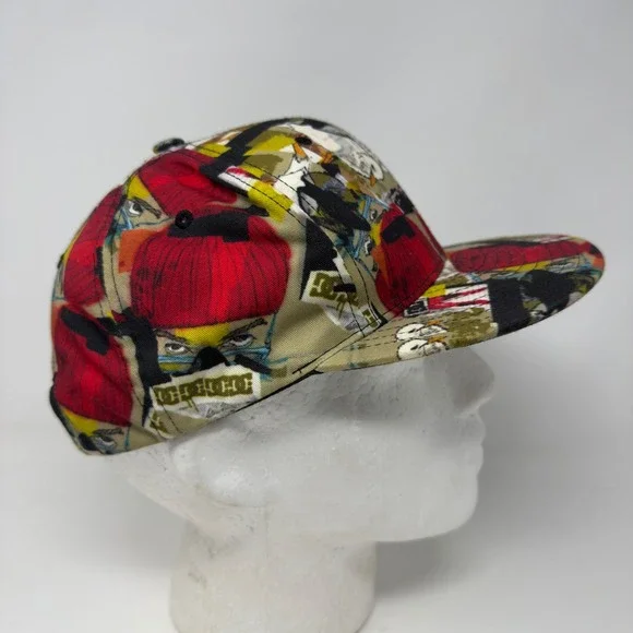 DC Shoes Graphic Print Baseball Cap Snapback Hip Hop Skate Style Multi Color - Picture 3 of 8